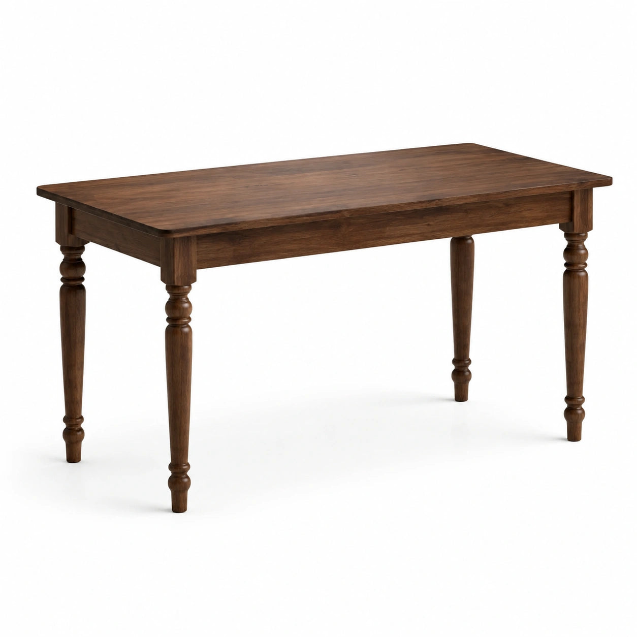 Table rectangulaire en bois d'acacia marron